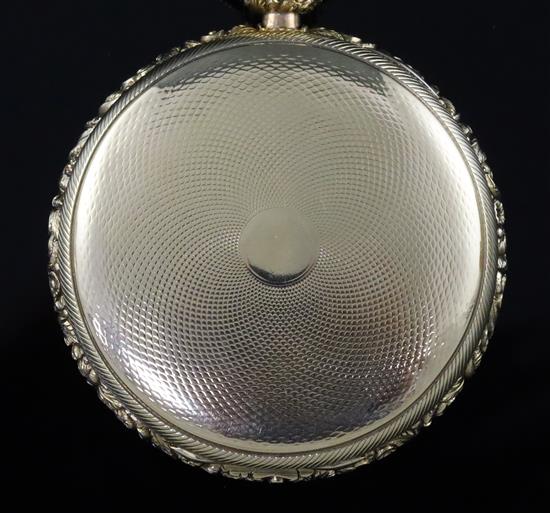 Joseph Johnson, Liverpool, a George III 18ct three-colour gold open-face keywind lever pocket watch, No. 4727,